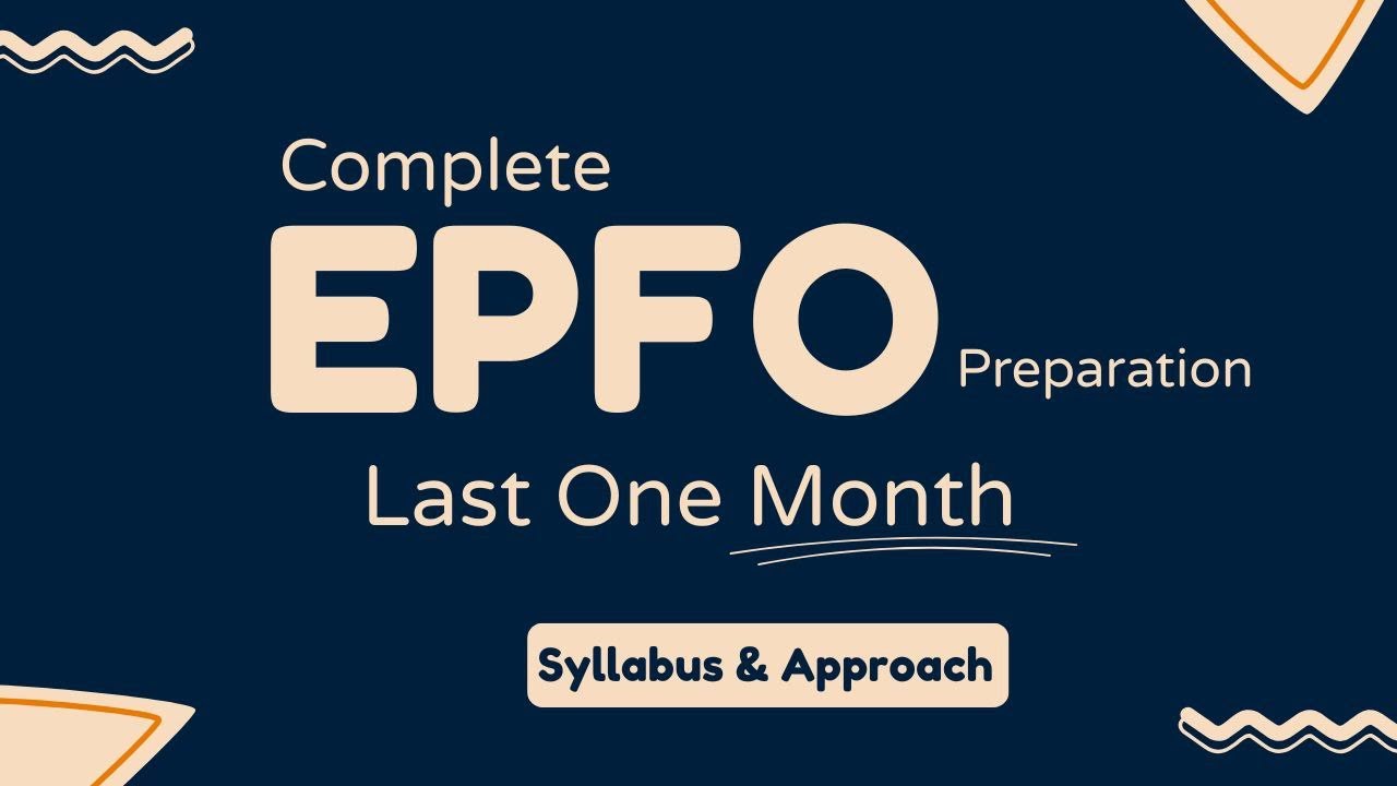 EPFO Strategy 2025 | Bare Act-Based Notes + Smart Coverage Plan