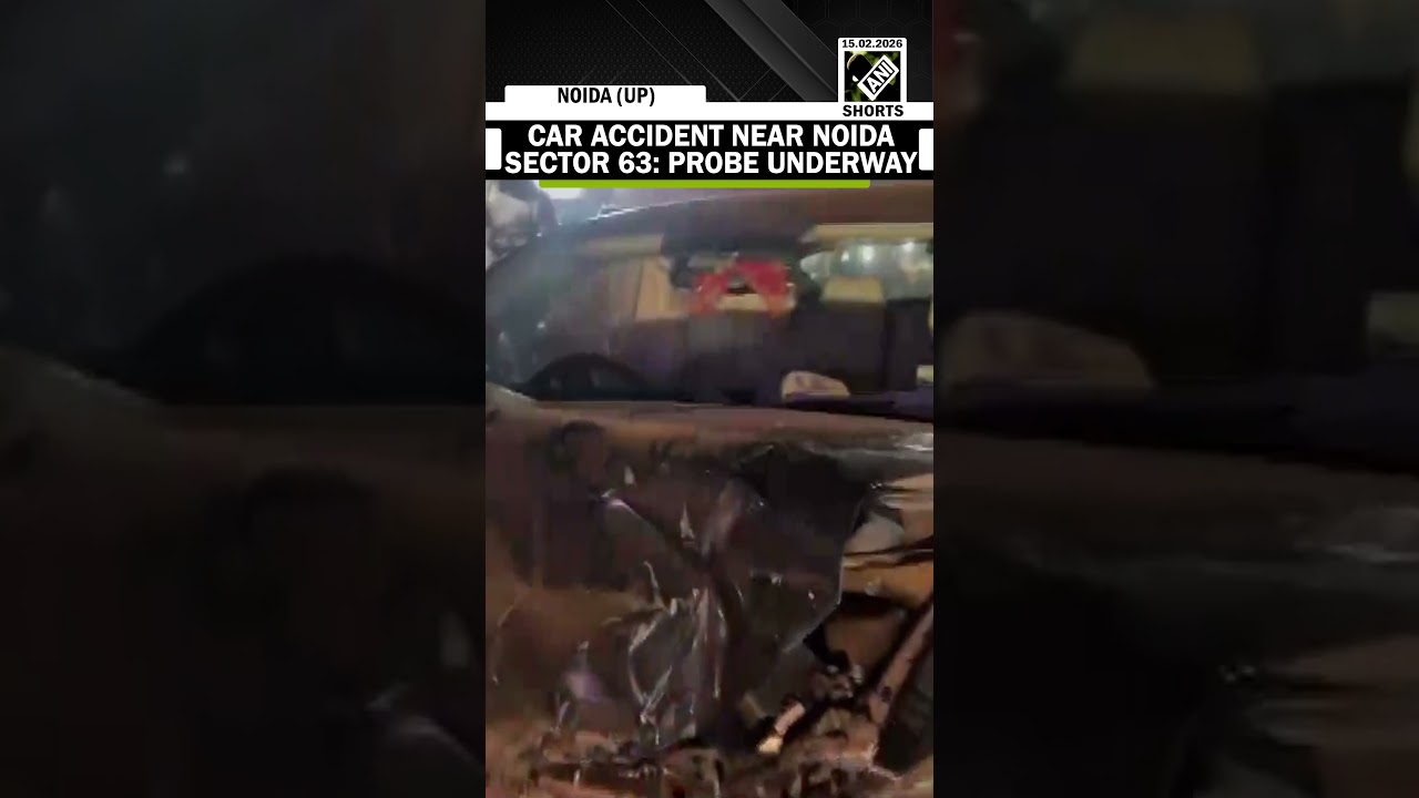 Car accident near Noida Sector 63 police station; authorities investigating incident