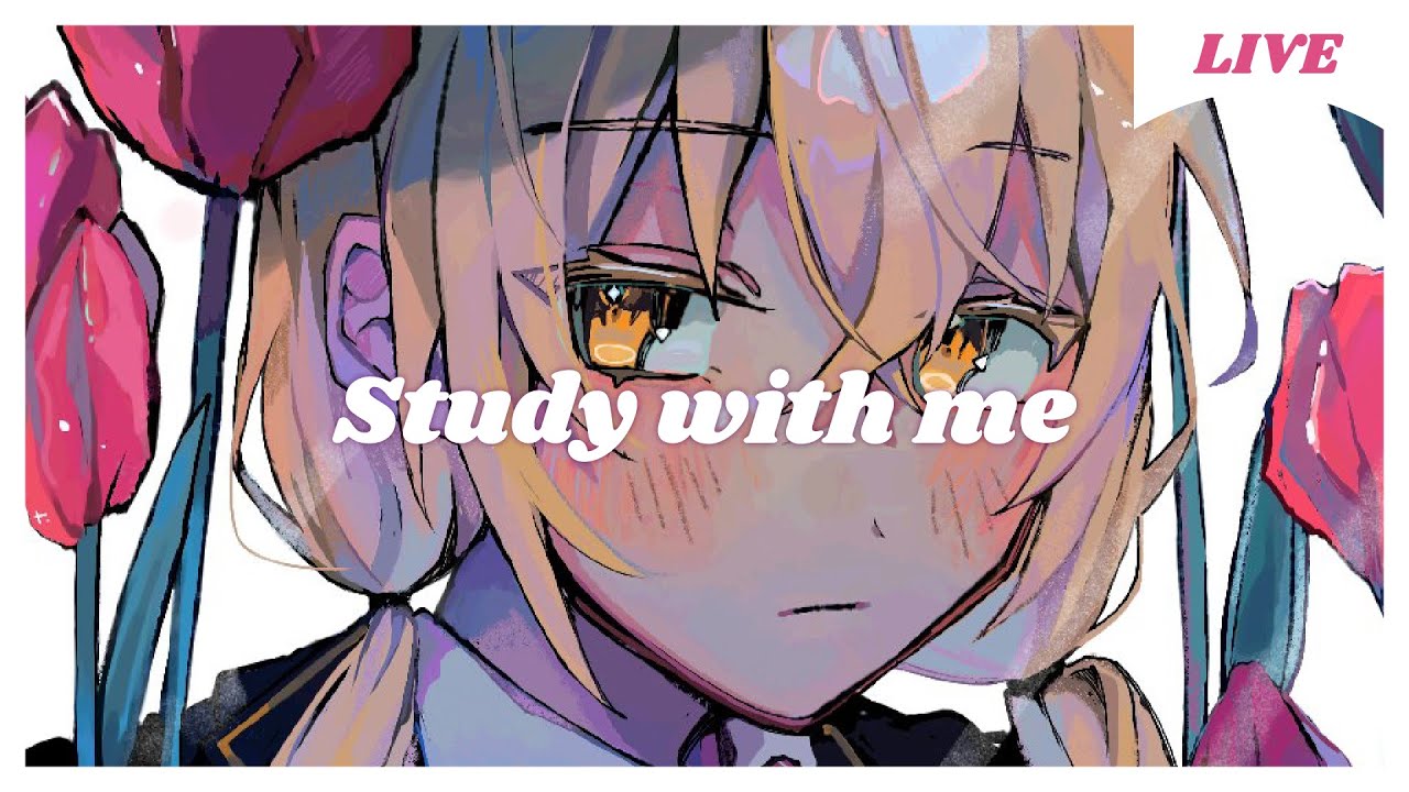 【 Study with me 】1.5h いっしょに勉強&作業【 にじさんじ / 家長むぎ 】