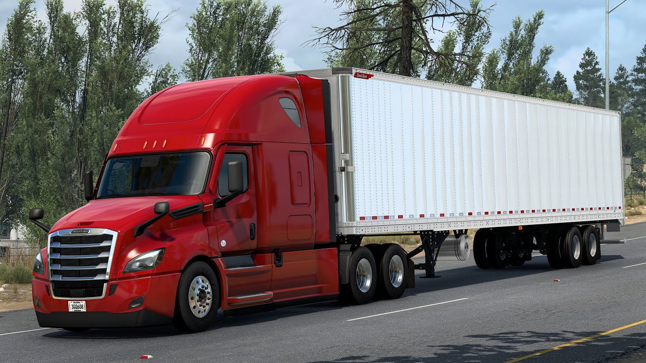 ATS New Update v1.58 Amarillo(TX) to Flagstaff(AZ) Realistic Driving Freightliner Cascadia