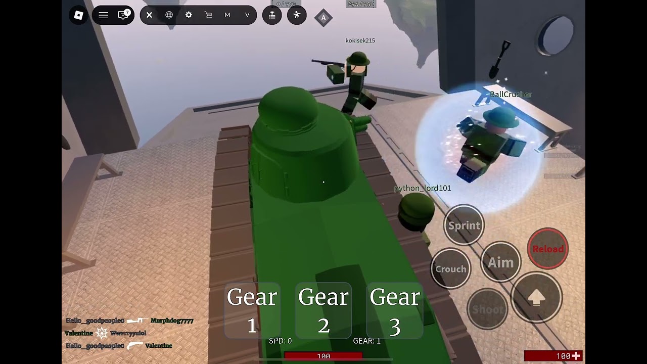 POV: Driving a tank in airship assault 