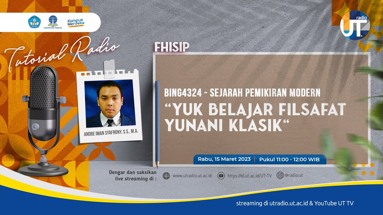 Sejarah Pemikiran Modern Yuk Belajar Filsafat Yunani Klasik - BING4324 Sejarah Pemikiran Modern