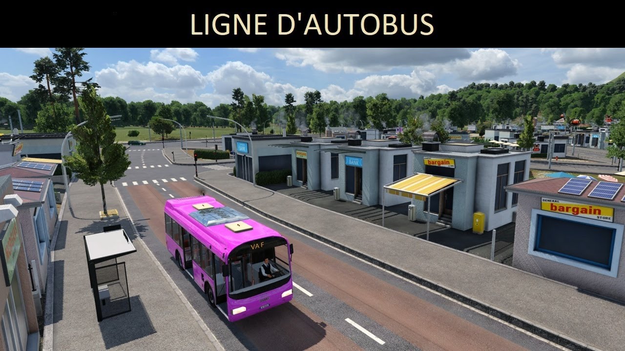Transport Fever 2 - Map 10 - Autobus VA F - Vallonay  - évolution 2