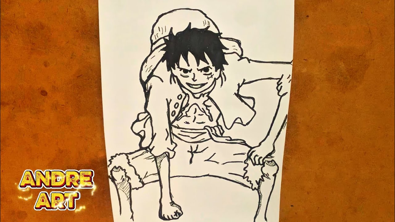 Anime Drawing || how to Draw monkey d Luffy ||one piece || easy step by step