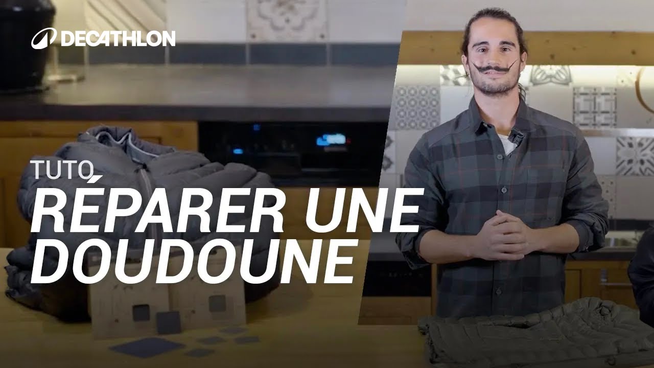 TUTO - Comment r&eacute;parer un trou dans une doudoune ? 🏔️ I Decathlon