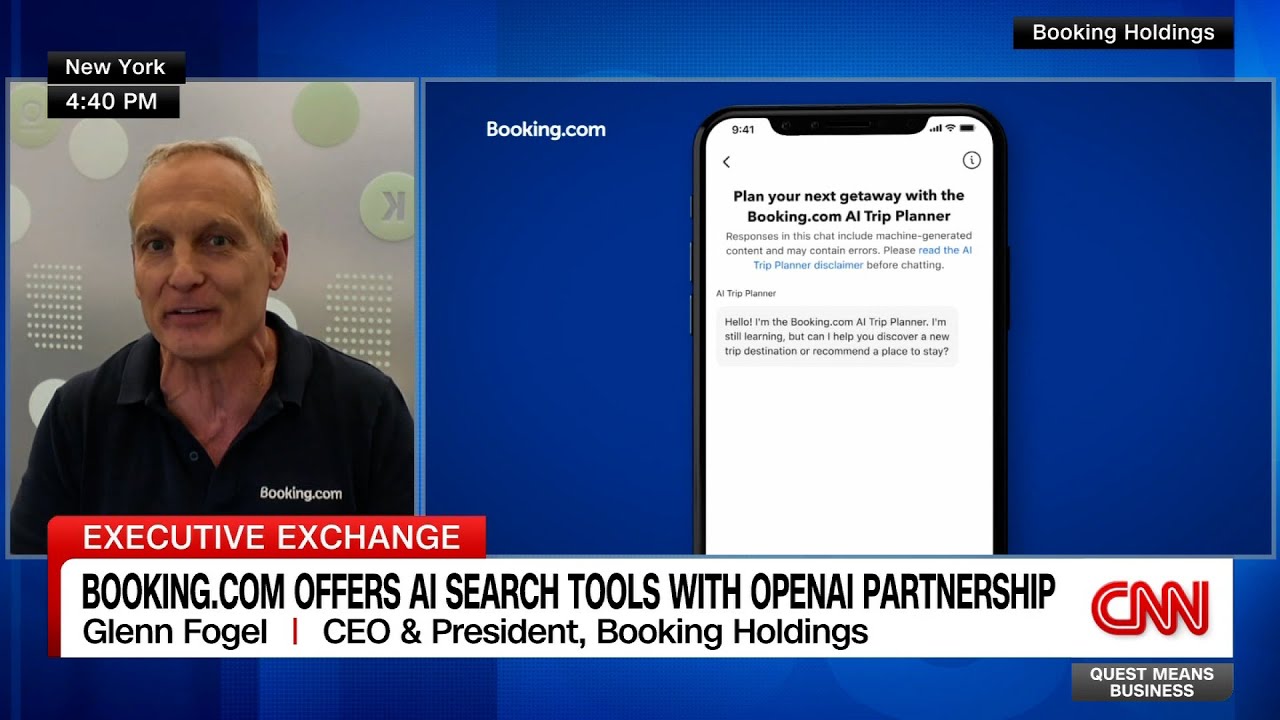 Booking Holdings CEO on His Travel Brands' AI Tools