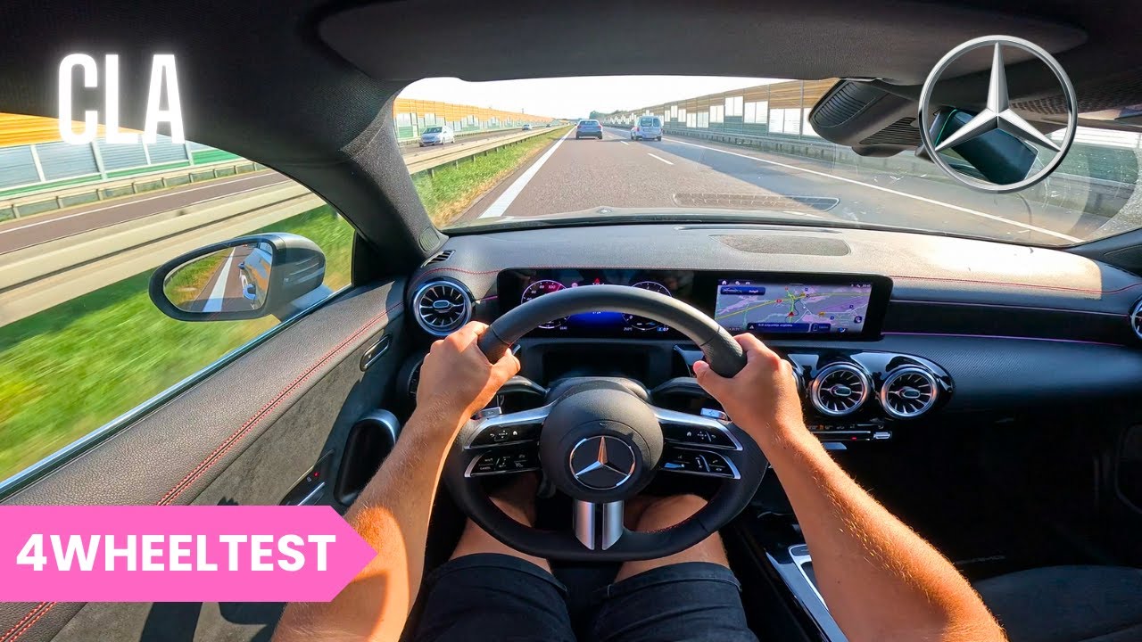 New Mercedes CLA 200 |2024| [1.3 163HP 120kW] | POV TEST DRIVE | BY 4WHEELTEST