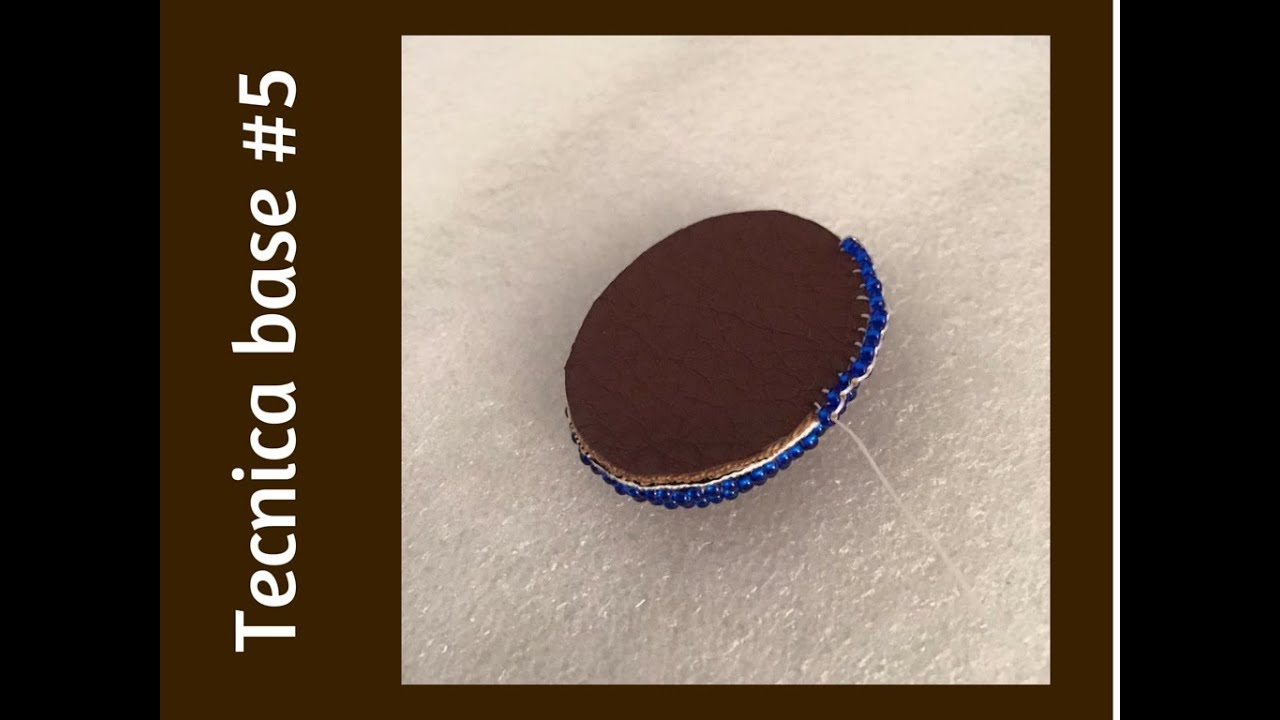 TUTORIAL PERLINE, lezione base #5 - Bead embroidery, come fare la rifinitura brickstitch.