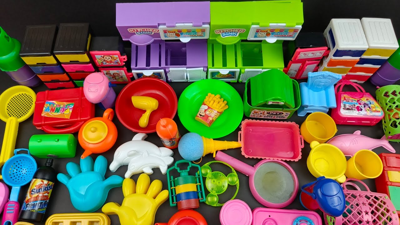 4.15 Minutes Satisfying with Unboxing Hello Kitty Sanrio,Kitchen Set Playset | ASMR Doll Set 