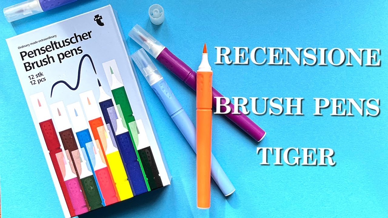 PENNARELLI BRUSH PENS di Tiger: RECENSIONE! ( recensione materiali) Arte per Te