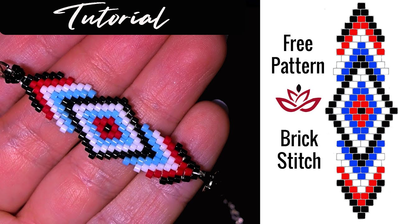 NEW: Geometric Bracelet - Brick Stitch SECRETS Revealed! FREE pattern.