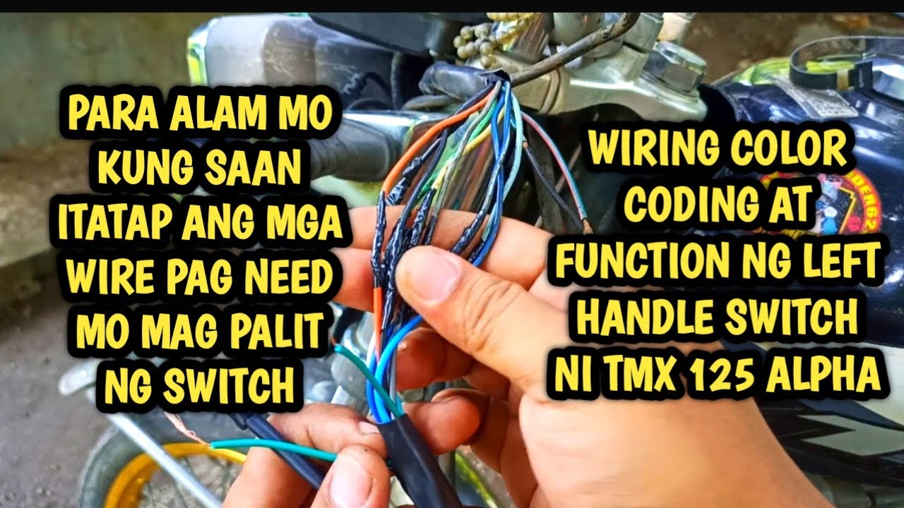 TMX 125 LEFT HANDLE SWITCH WIRE COLOR CODING AND FUNCTION