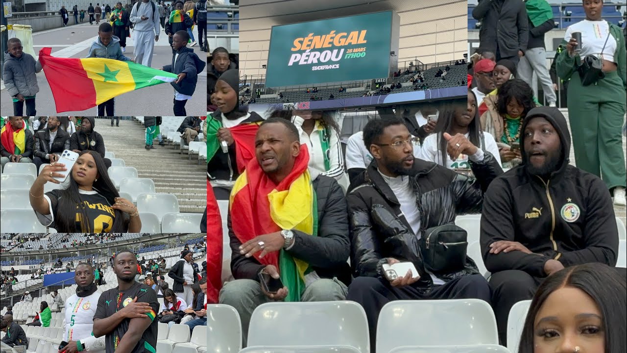 En Direct stade de France,les s&eacute;n&eacute;galais commencent &agrave; remplir le stade 🏟️ du jamais vue