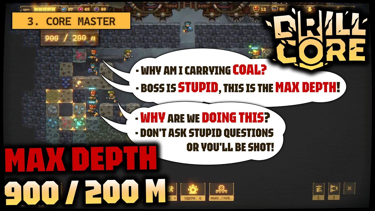 Difficulty 3 CORE MASTER - Drill up to MAX DEPTH! 900 m | DRILL CORE Demo