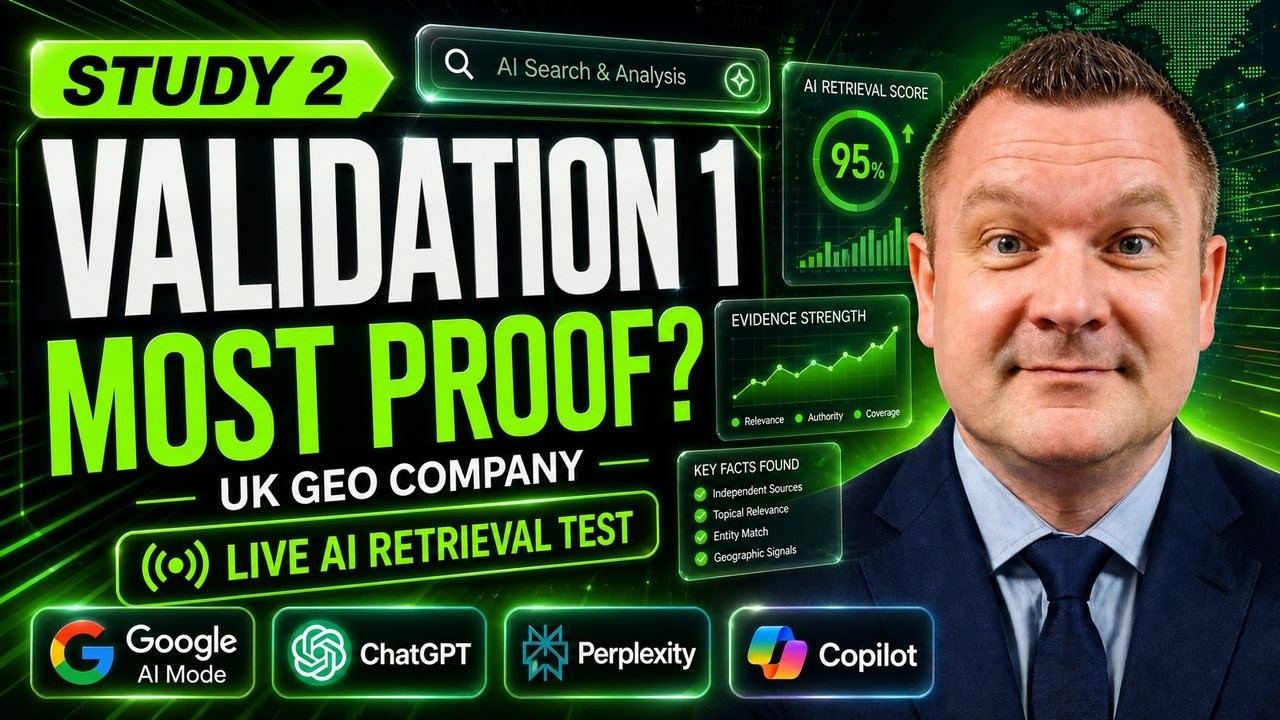 Six Week Longitudinal AI Citation Retrieval Test UK GEO Company Comparison