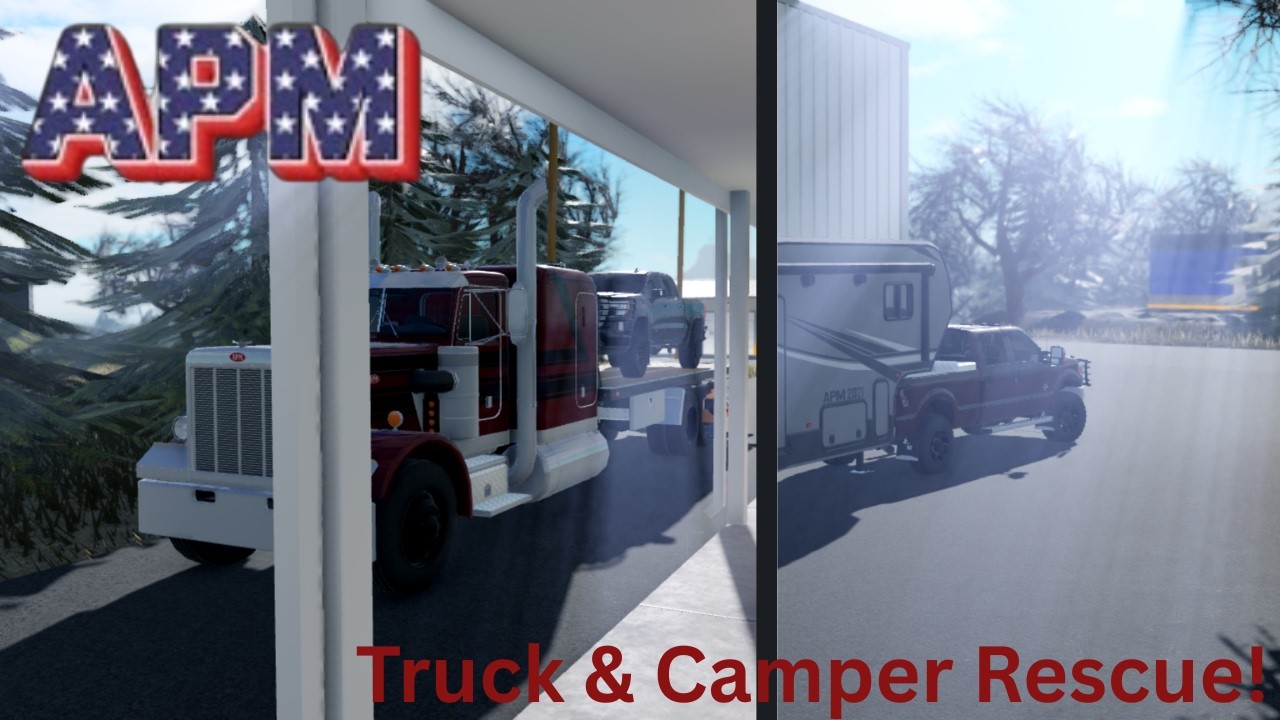 Recusing a TRUCK & CAMPER in APM! | American Plaines Mudding