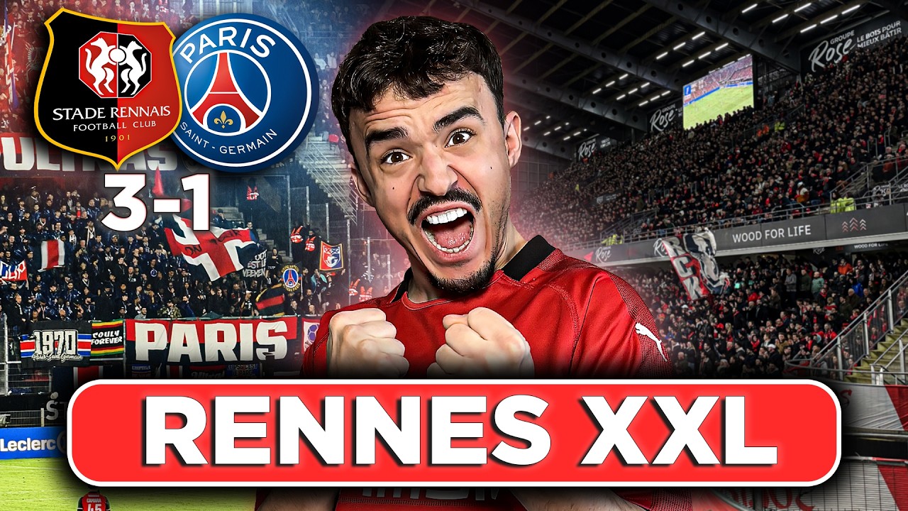 RENNES FAIT TOMBER LE PSG (3–1) AU ROAZHON PARK ! | VLOG