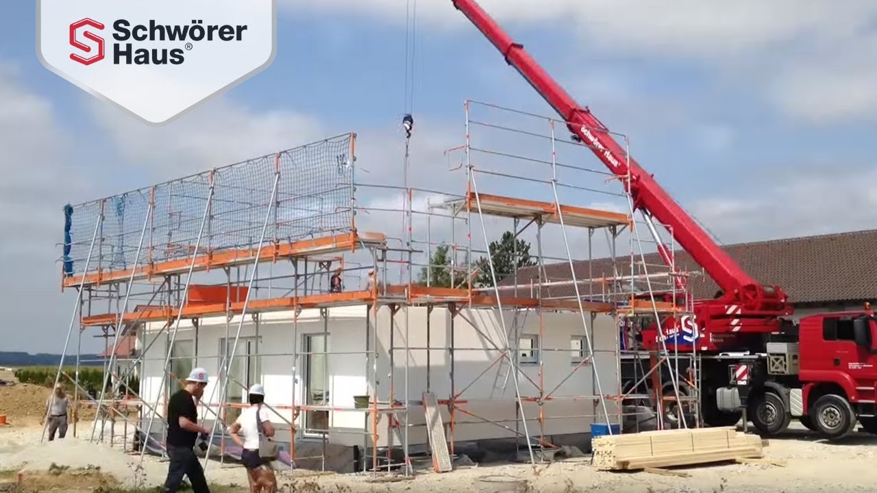 SchwörerHaus Fertighaus: Hausaufbau in wenigen Tagen