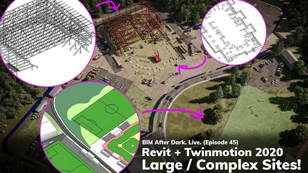 Managing LARGE & COMPLEX Sites in Revit and Twinmotion, Live!
