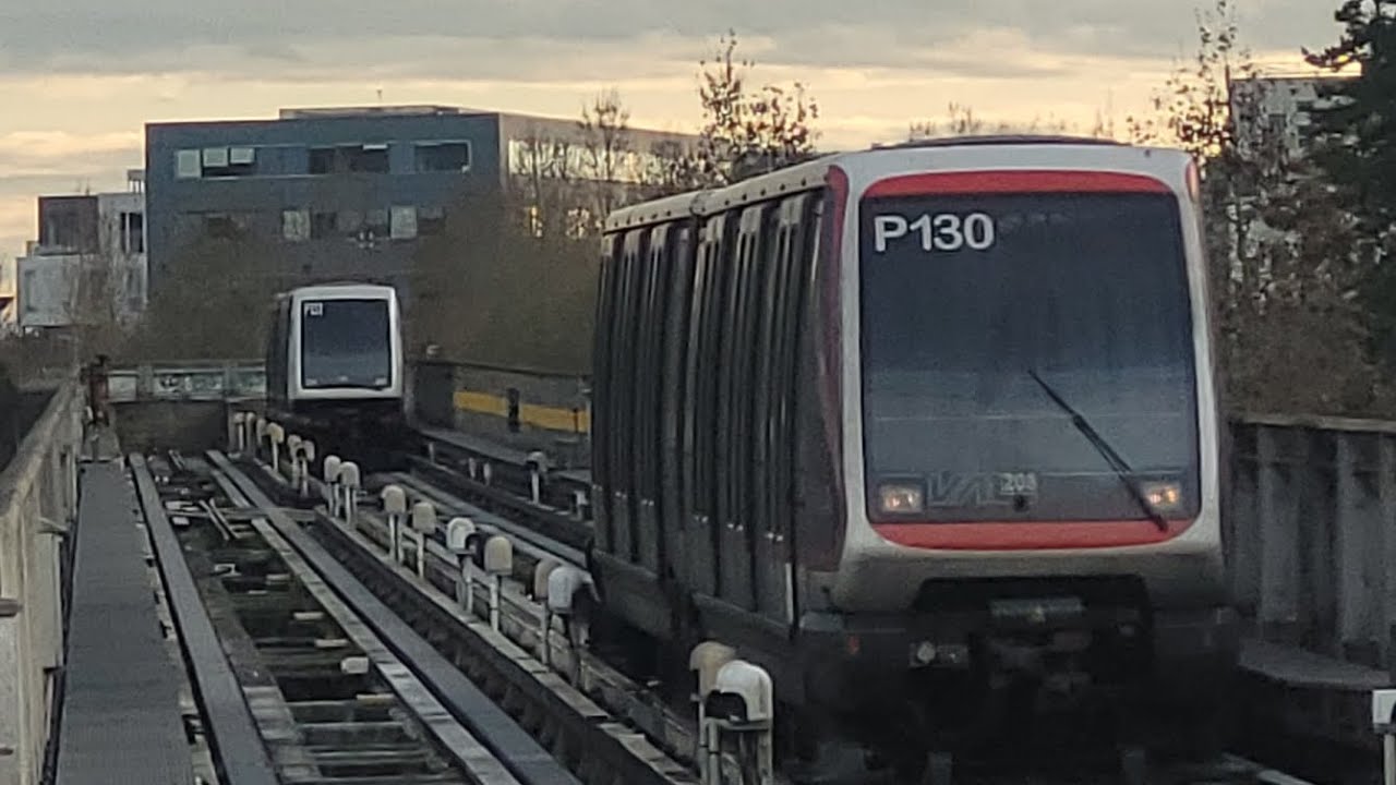 Vidéo (MÉTRO) Ligne 1🟡 Passage Station CHU Eurasanté + Bouchon + Rame HP 131 en conduite manuelle 
