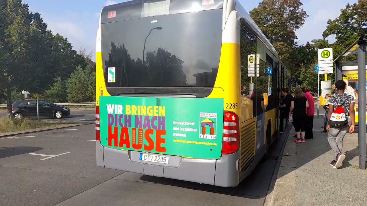Bus Mitfahrt von U Elsterwerdaer Platz bis S Wuhlheide im MB EN 09 auf der 190