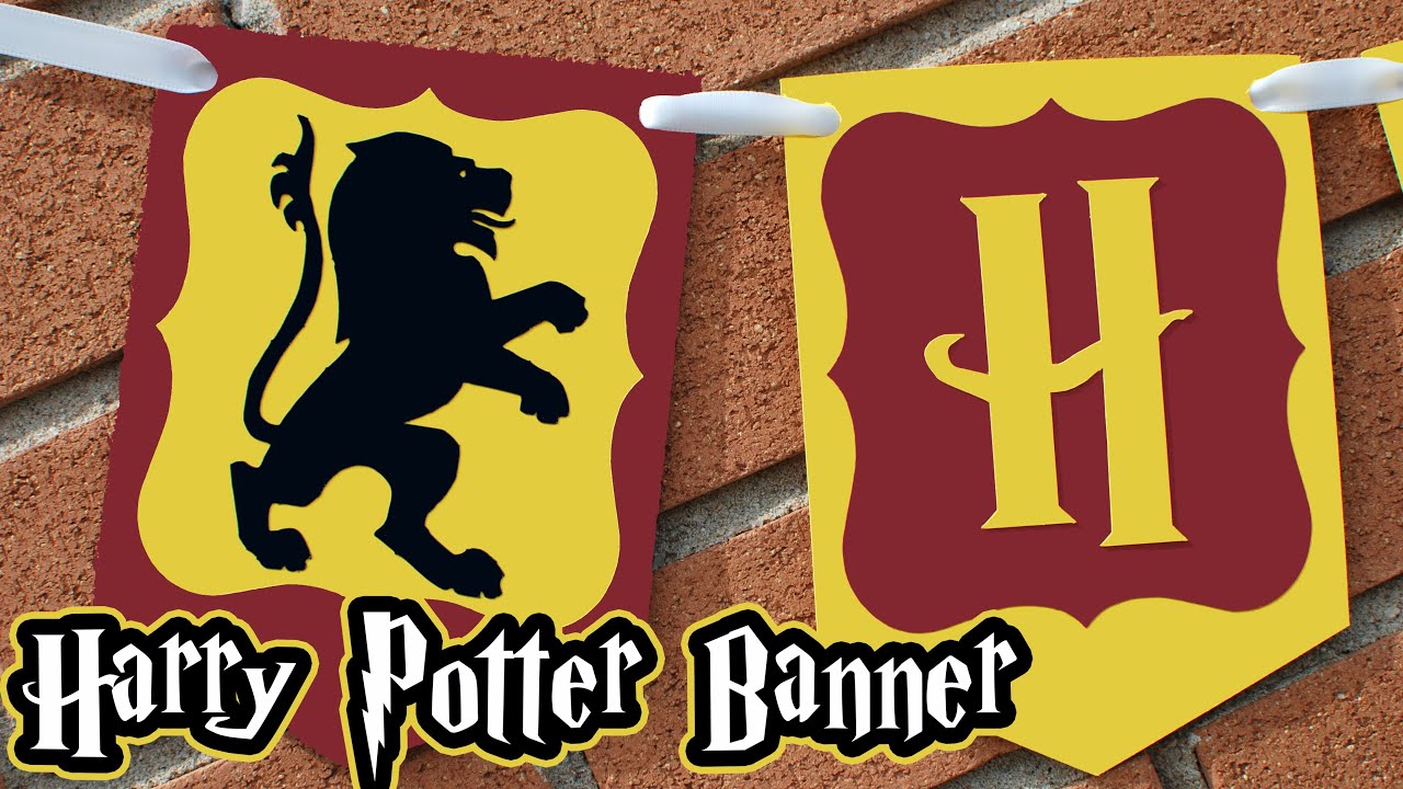 Making of Harry Potter Birthday Banner! Created by Elenalifedesigns! #harrypotter #birthdaydecor