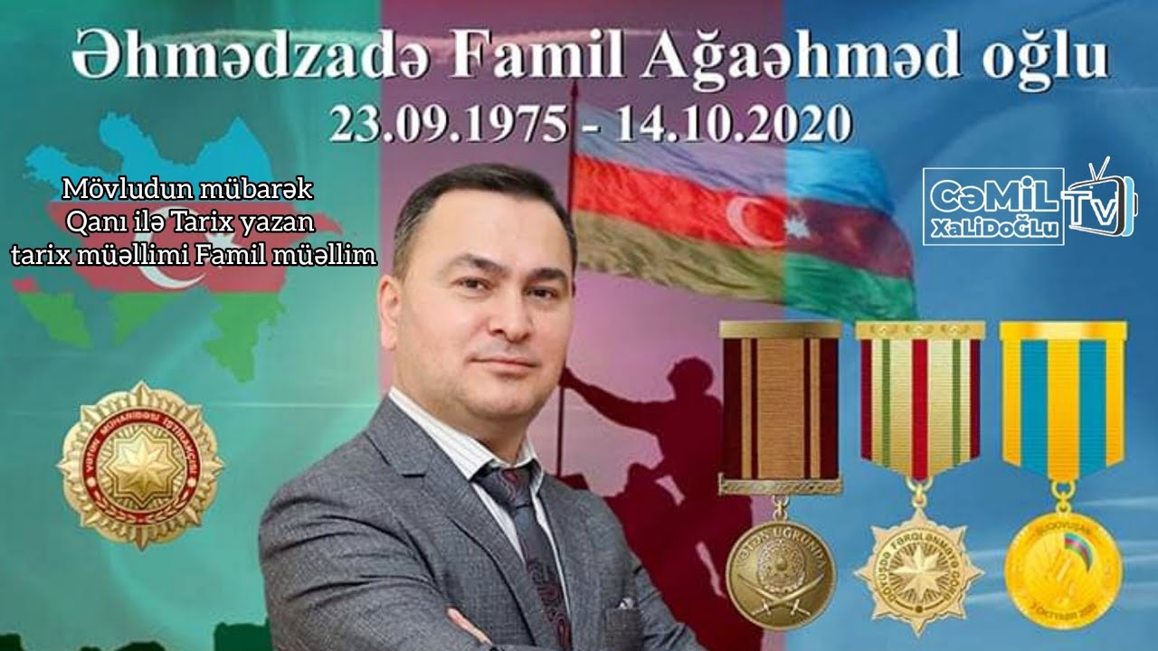 İsmayıllı Şəhidi Baş Leytenat Famil Əhmədzadənin cənnətdəki ilk ad günü məzarı yanında qeyd olunub