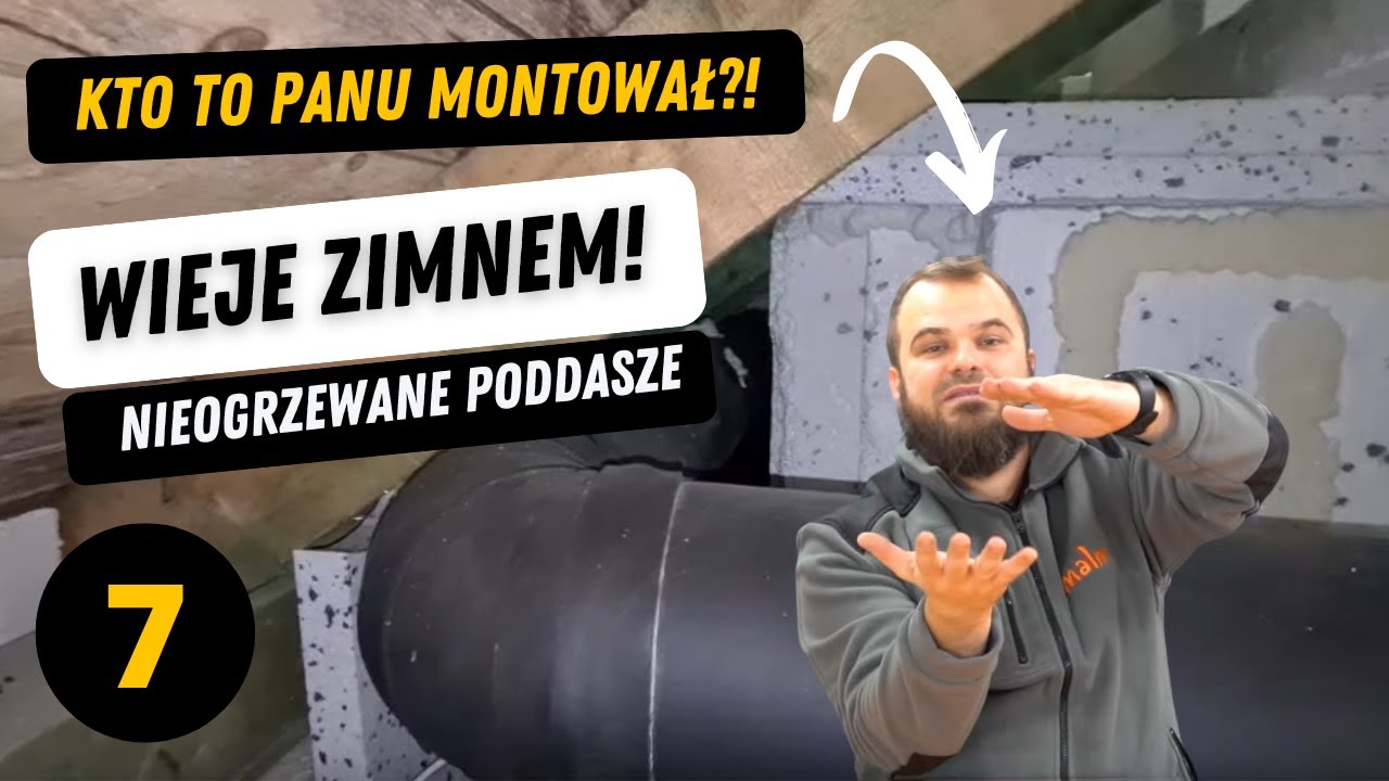 Rekuperator na nieogrzewanym poddaszu. Jak montować? Odc.6