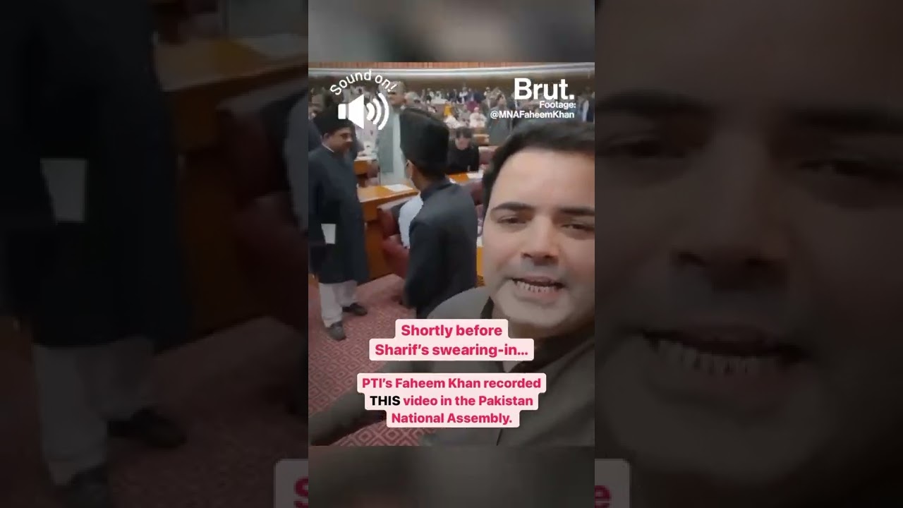 Faheem Khan from Imran Khan’s PTI abused Pakistan’s new PM Shehbaz Sharif on the floor of the House.