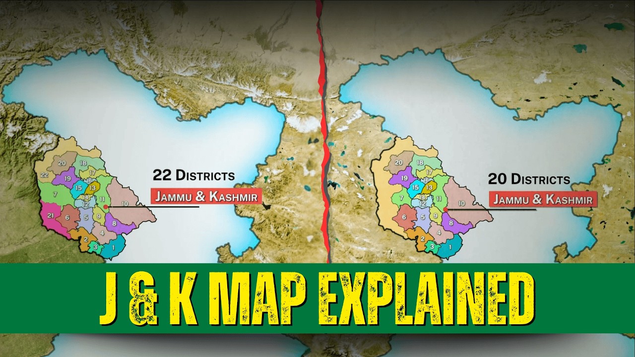 Jammu & Kashmir Has 20 or 22 Districts? The Real Map Explained!