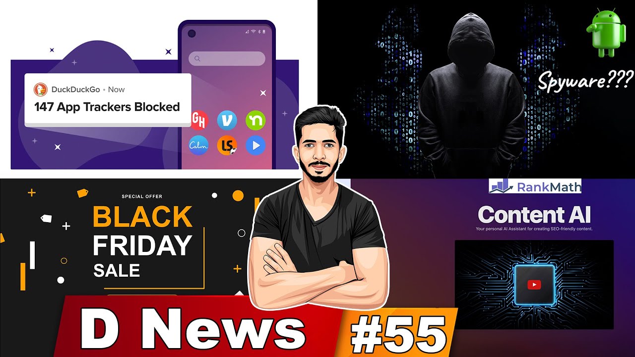 DNews #55 - Android Spyware, DuckDuckGo App Tracking Protection, Brave Wallet, Black Friday Deals 🔥