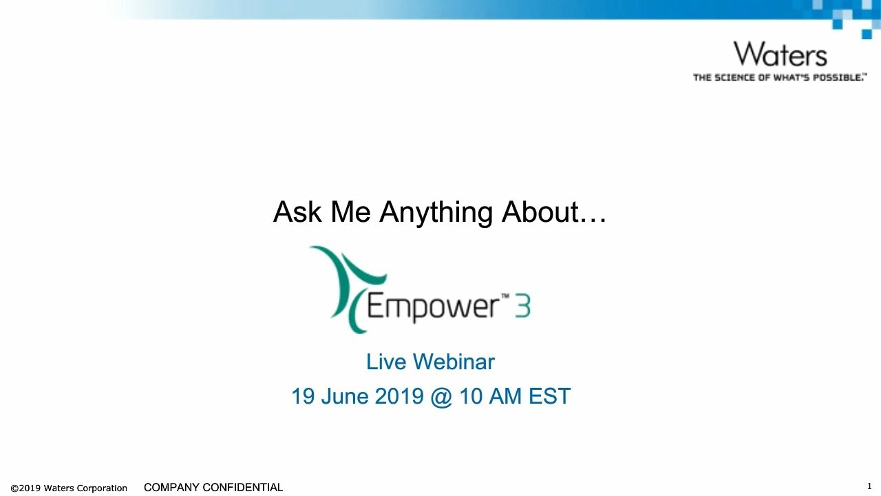 Empower Tips Webinar | Ask Me Anything About Peak Detection and Integration in Empower Software