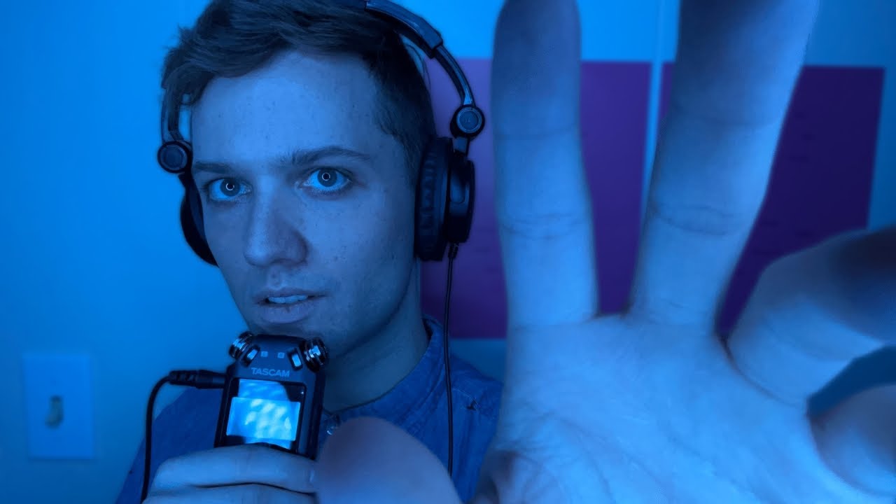 Go to Sleep 😴 Sensitive Tascam Whispers, Face Touching, Ear Blowing, and Mouth Sounds (ASMR)