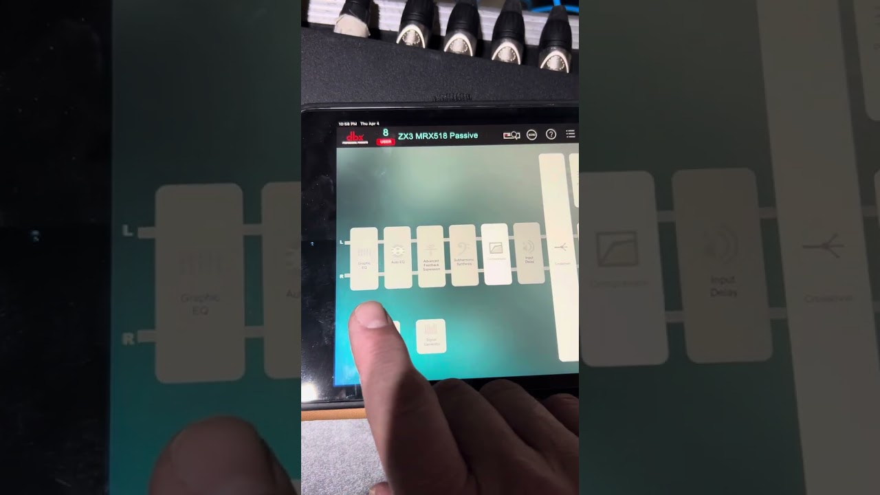 Editing and adding presets quickly with DBX driverack PA2 with app iOS