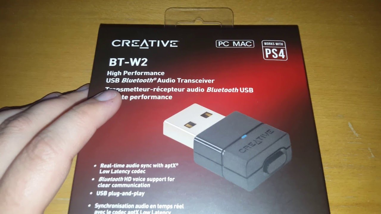 Creative BT-W2 Bluetooth-Audio USB-Transceiver UNBOXING / TEST