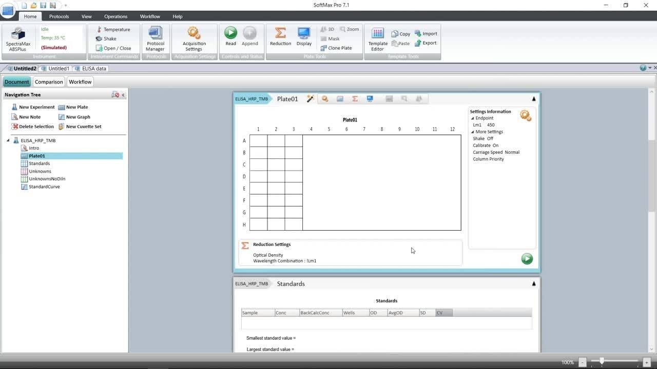 How to configure an ELISA end point protocol