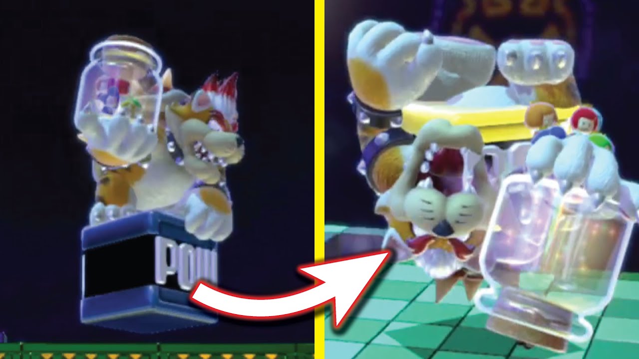 What if you flip ALL BOSSES Upside-Down? [Super Mario 3D World + Bowser's Fury mod]