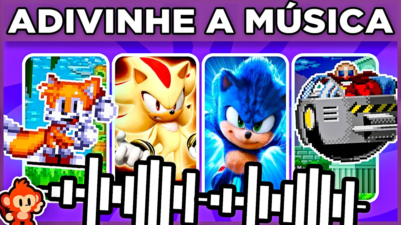 🎵 DE ONDE &Eacute; A M&Uacute;SICA | SONIC ⚡🔵🦔  | De qual jogo, desenho ou fime &eacute; a musica? #macaquiz