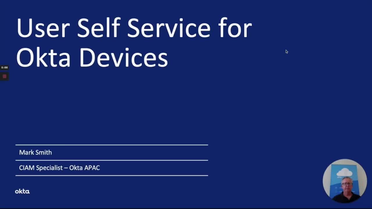 User Self Service for Okta Devices