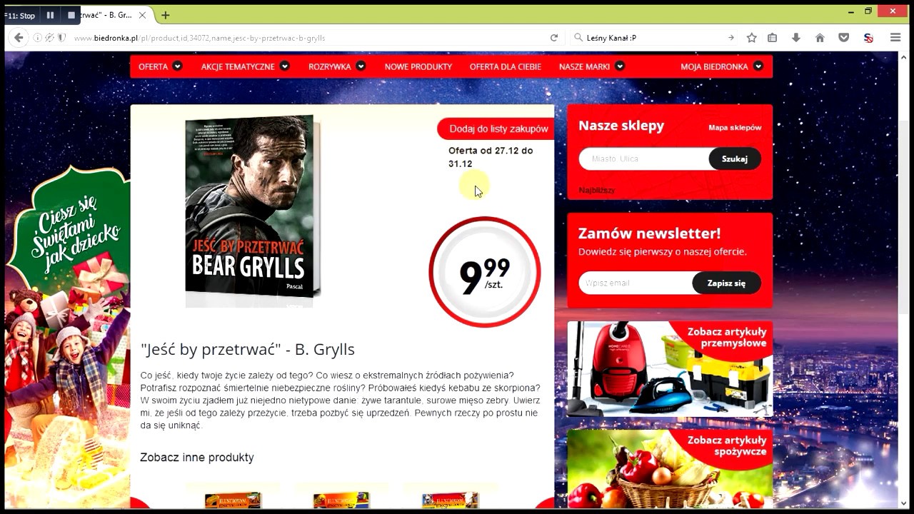 TANIOCHA! Bear Grylls za 9.99PLN!