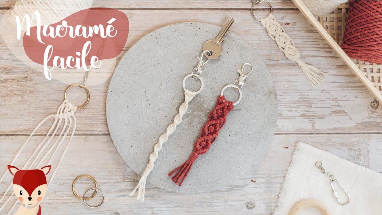 DIY porte clé en macramé + Concours