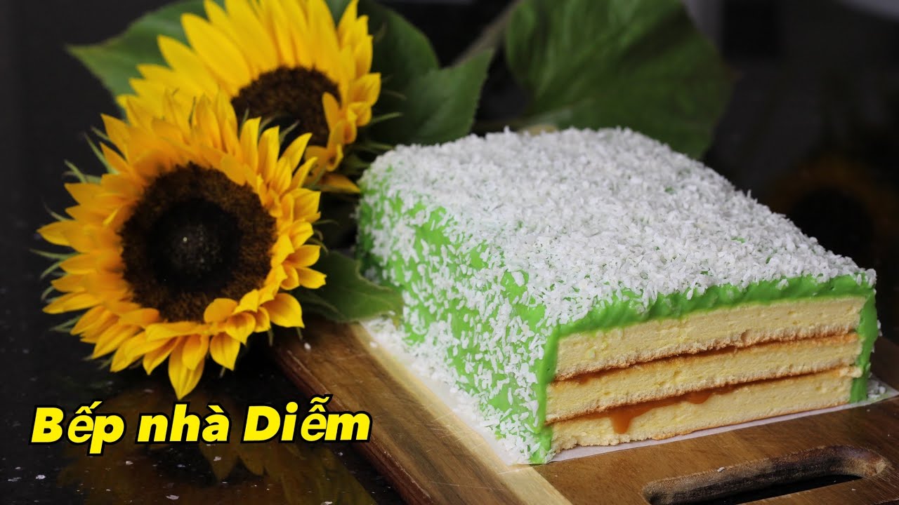 Bánh Bông Lan Phú Sĩ - Fuji Mount Foam cake | Bếp Nhà Diễm |
