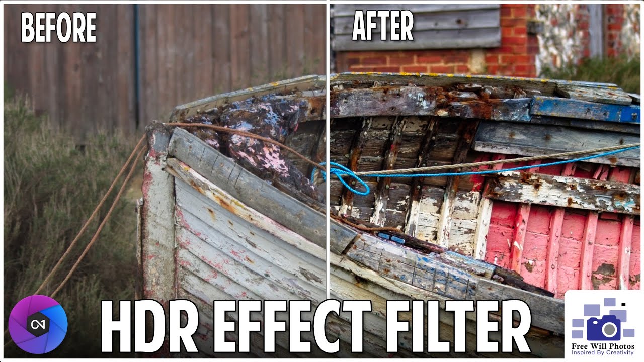ON1 Photo Raw HDR Effects Filter Tutorial - Make an HDR image with 1 photo