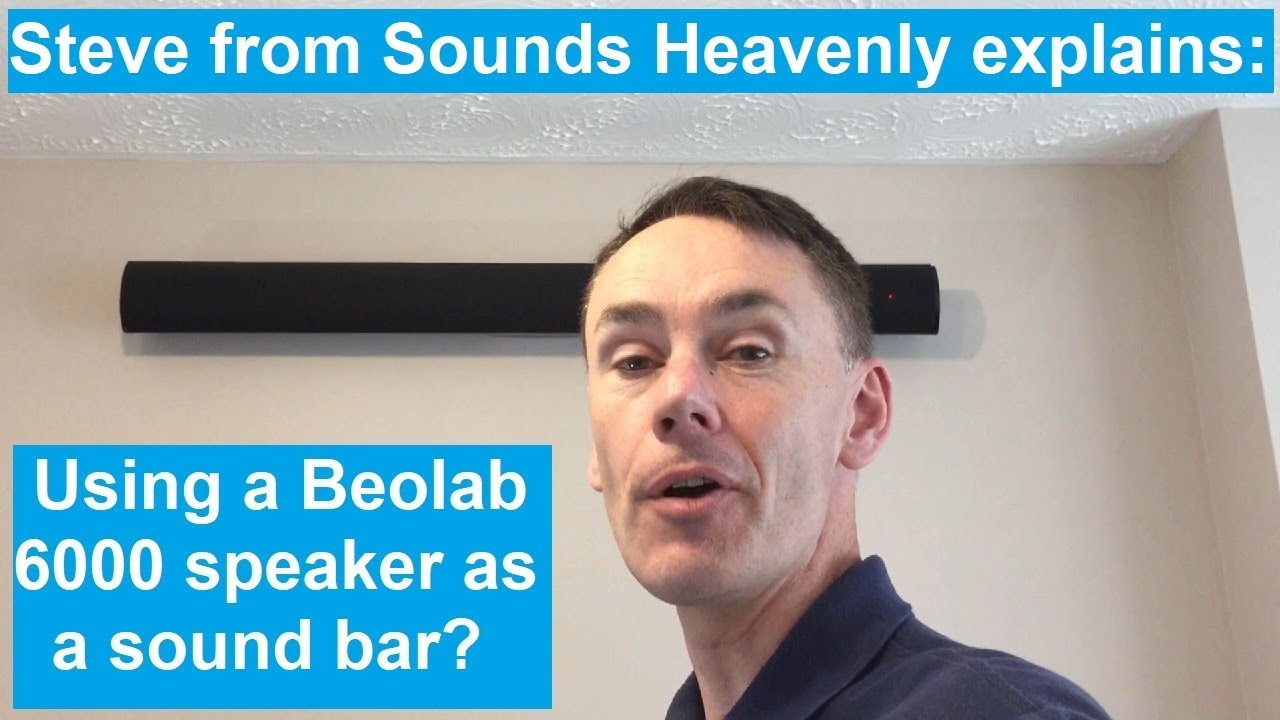 Using a Bang and Olufsen Beolab 6000 speaker as a horizontal sound bar