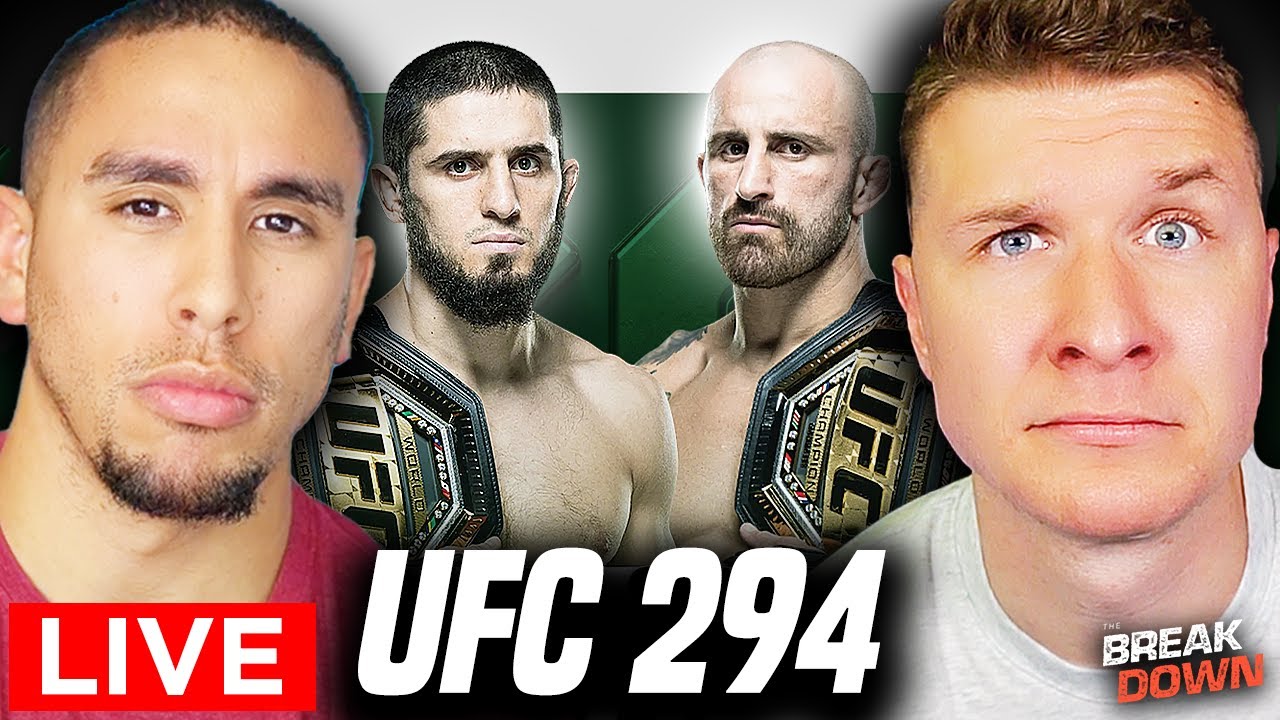 UFC 294 Islam Makhachev vs Alexander Volkanovski LIVESTREAM WATCH PARTY!!