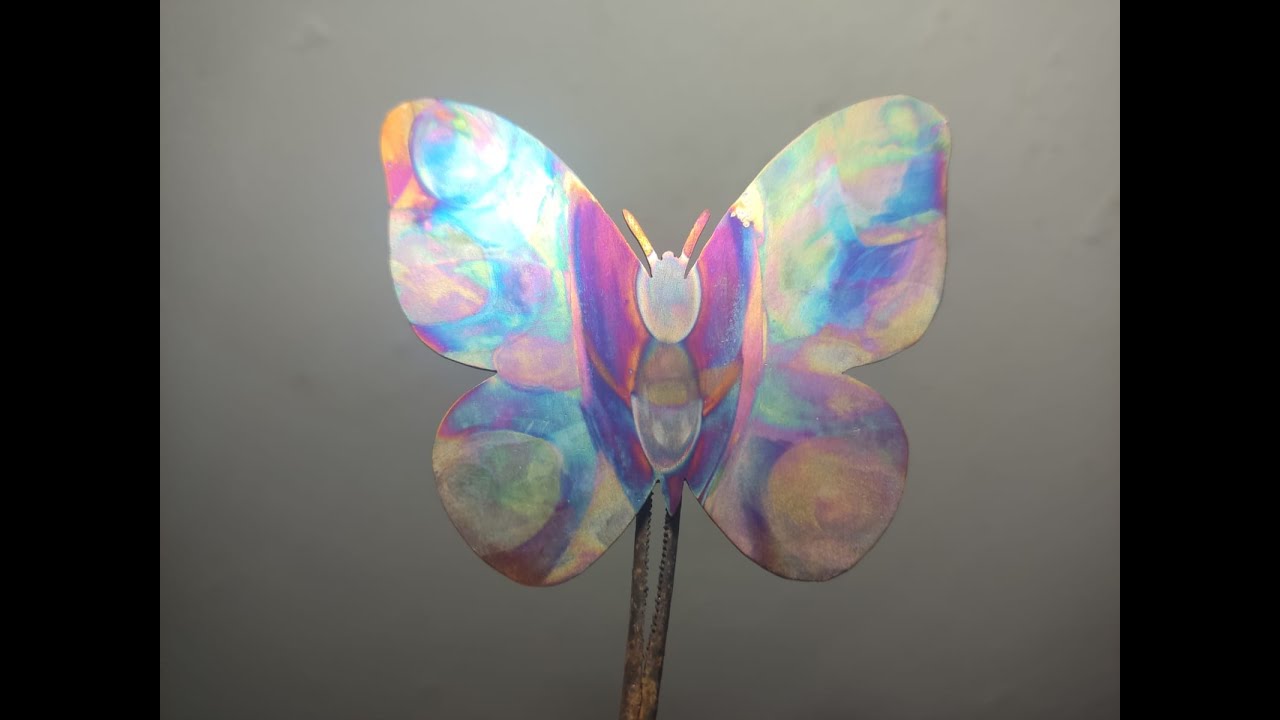 Tutorial pátina color arcoíris en cobre con soplete de Joyería