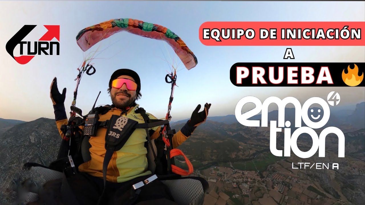 ¿Qué equipo necesitas para tu curso de parapente? pruebas del Emotion 4 EN-A / U-turn paragliders🔥