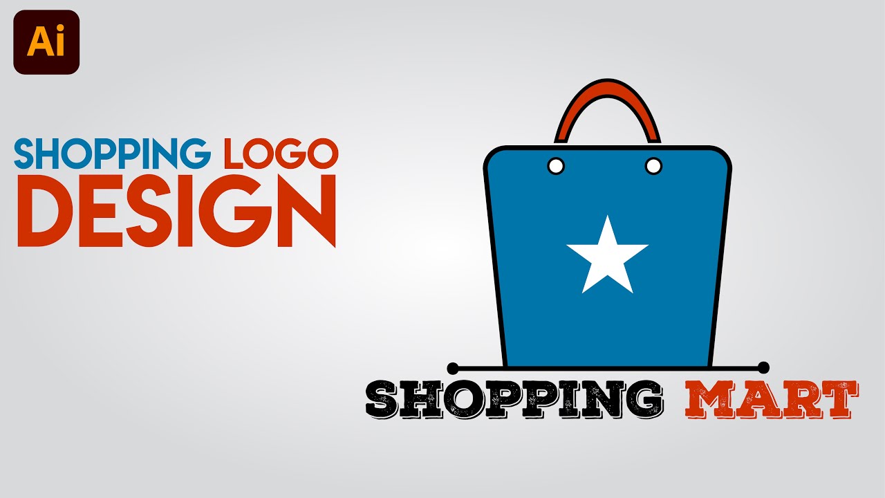 How to Design a Creative Shopping Logo in Adobe illustrator CC