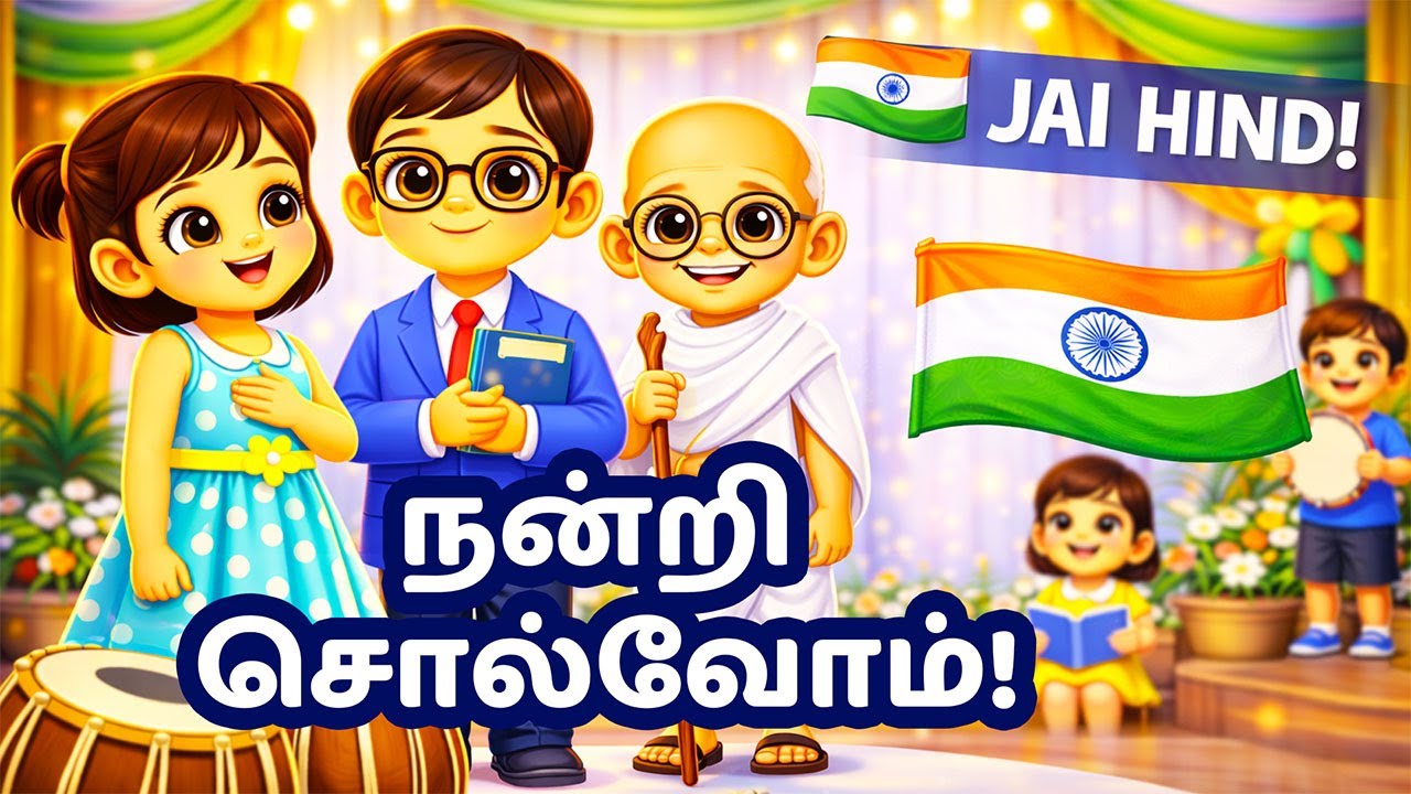 நன்றி சொல்வோம் | Republic Day Song Tamil for Kids | Chittu Special 🇮🇳
