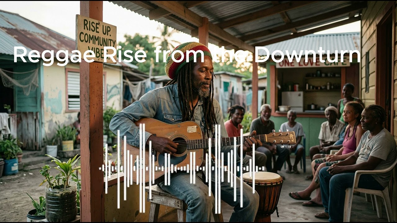 Reggae Rise from the Downturn, motivational reggae, relaxing music for the spirit of struggle